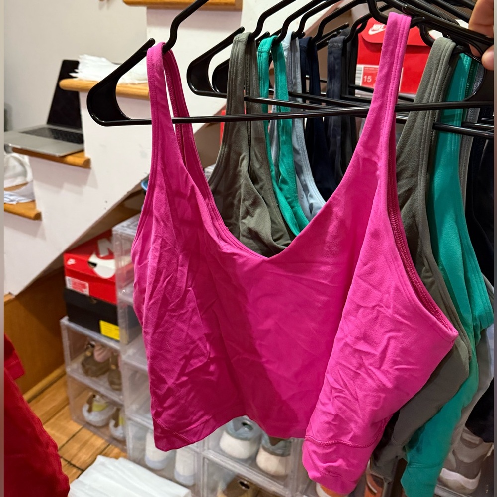 Lululemon align tank sonic pink size 14